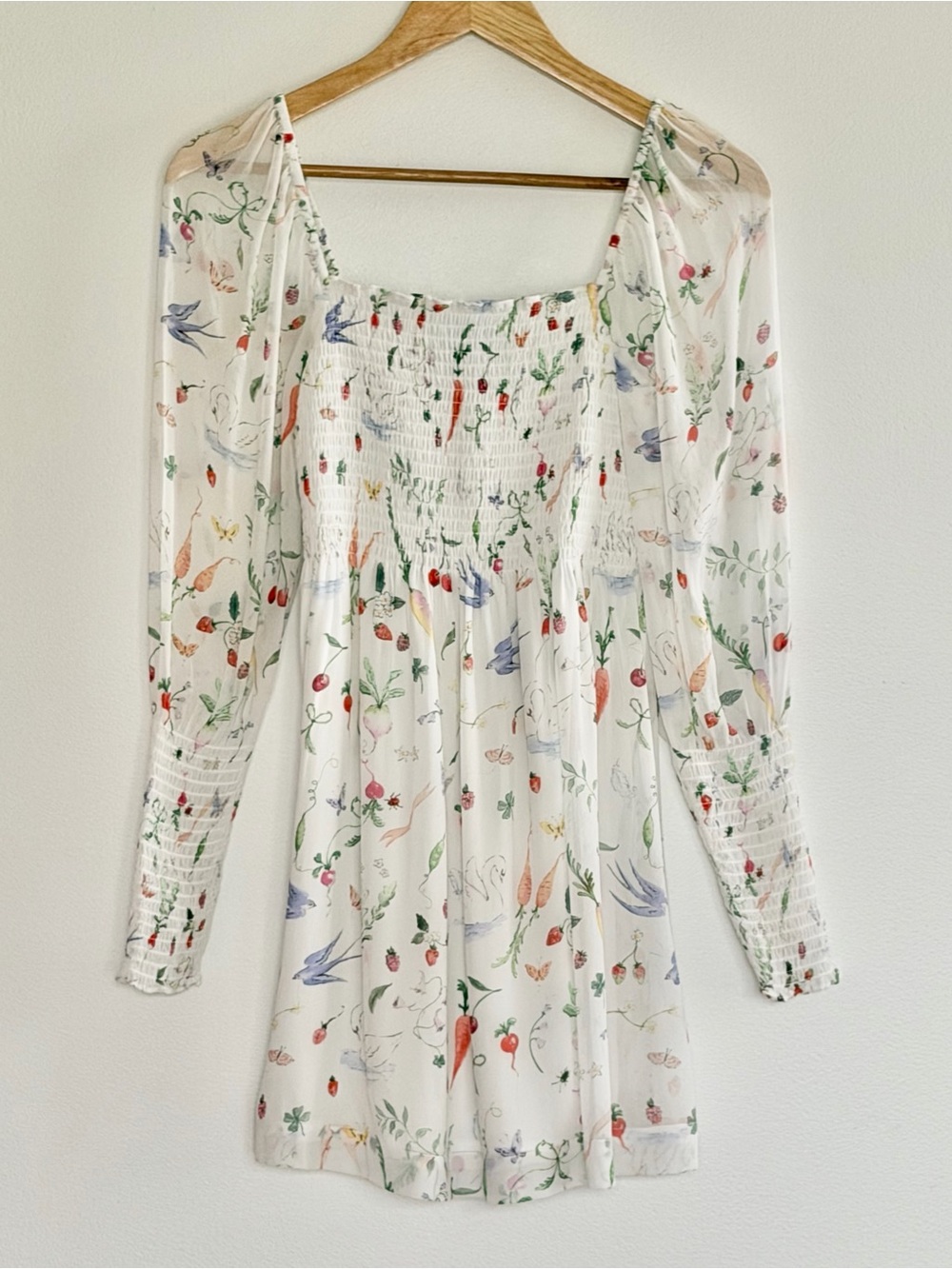 Hill House Home Azalea Mini Nap Dress Vegetable Print XS